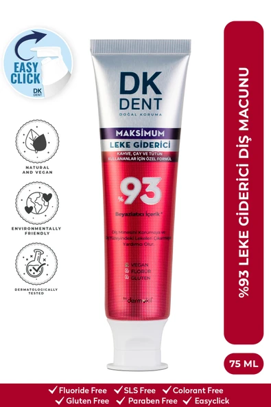 DK DENT MAKSİMUM LEKE GİDERİCİ 75 ML ürün görseli 1