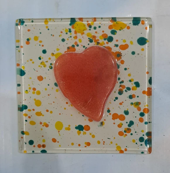 LEVA DEKORATİF CAM BANYO GİDER SÜSÜ ( 10 x 10 cm ) - 7