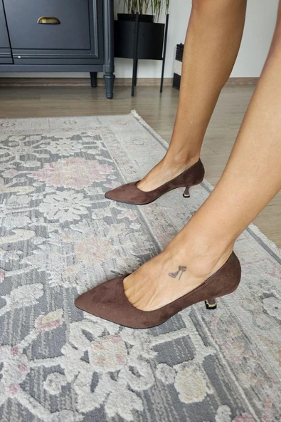 10 670 Topukla Kadın 6 cm Kadeh Topuk Stiletto - Resim 10