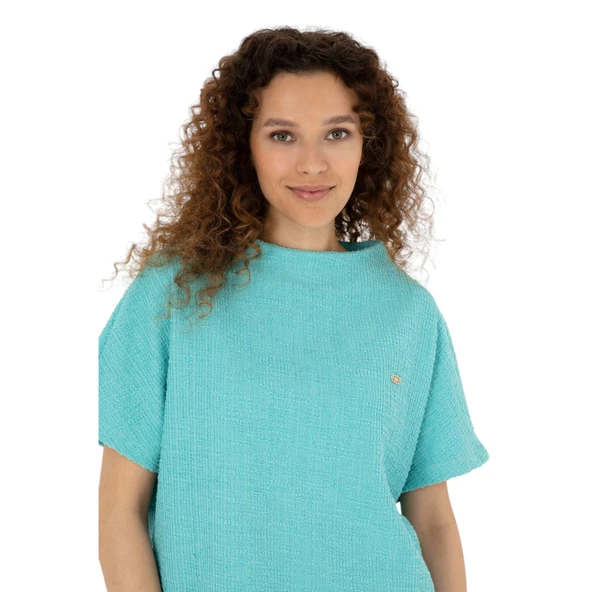 Kadın Bisiklet Yaka T-shirt - 9