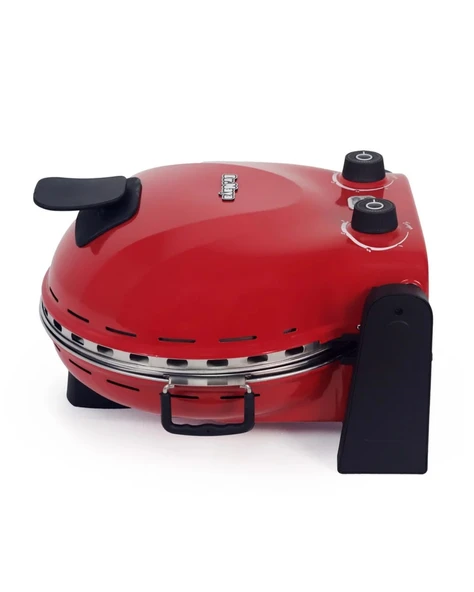Dr.Maya Pro+ Çok Amaçlı Elektrikli Taş Fırın Tandır ve Ekmek Yapma Makinesi Kırmızı - Pizza Lahmacun Ekmek - Resim 4