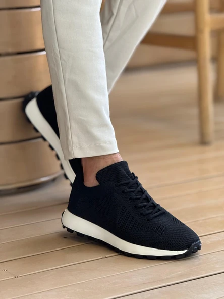 CH2409 - Triko Erkek Ayakkabı SIYAH ürün görseli