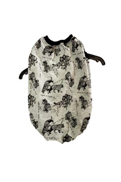 Gobo Kaplan Desenli Kedi Köpek Kıyafeti Elbisesi Small/s/beden 1 - Resim 2