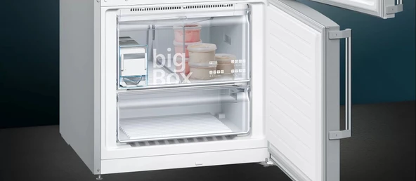 Siemens KG76NAIF0N iQ500 Alttan Donduruculu Buzdolabı 186 x 75 cm Kolay temizlenebilir Inox - 6