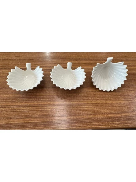 Cooker CKR3623 Yaprak Desenli Porselen Reçellik 3'lü ürün görseli 1