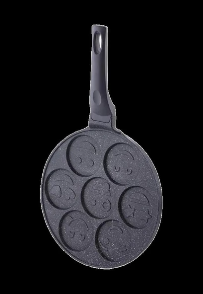 Vento Emoji Döküm Pankek Tavası - Resim 2