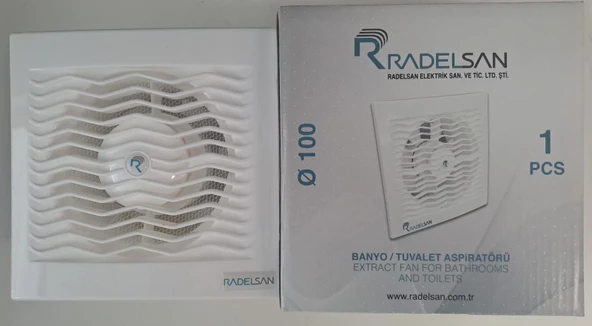 RADELSAN HAVALANDIRMA FANI / BANYO VE TUVALET ASPİRATÖRÜ 100 LÜK - Resim 2