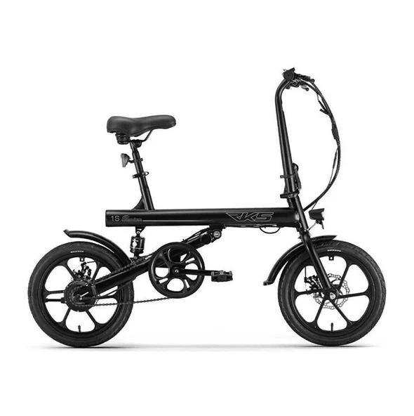 RKS 1S 250 W Siyah Katlanabilir Elektrikli Bisiklet ürün görseli 1