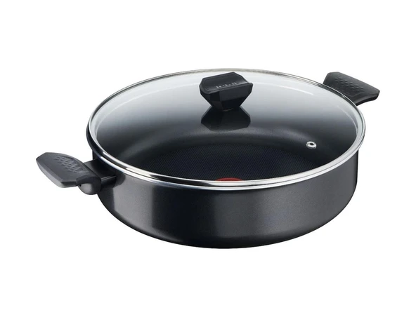 Tefal Titanyum 1X SimplyClean Difüzyon Tabanlı Kısa Tencere - 28 CM