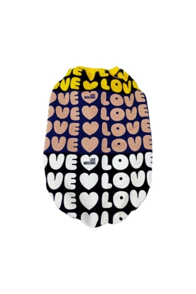 Gobo Love Desenli Kedi Köpek Kıyafeti Elbisesi Xxlarge/xxl/beden 5 - Resim 2