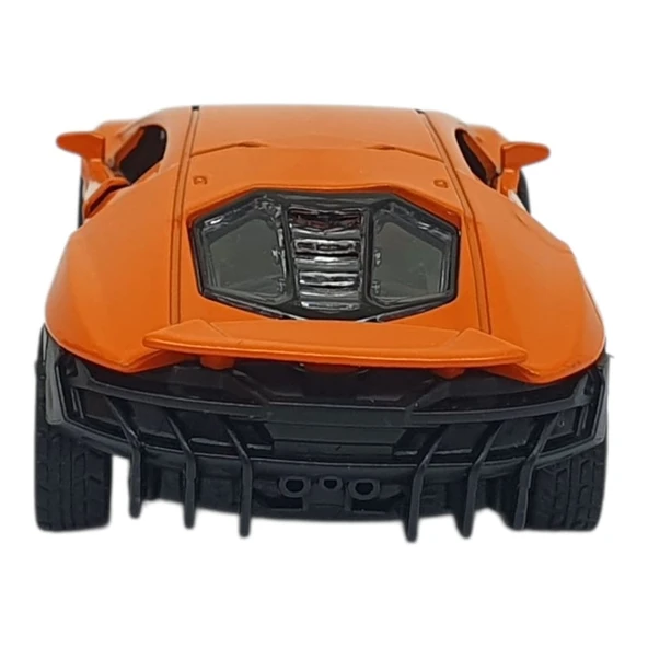 Çek Bırak Metal Arabalar 13 cm - SR2213- Turuncu - Resim 7