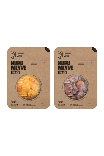 Online Çiftçi Sarı Kayısı 400Gr ve Günkurusu Kayısı 400Gr İkili Set ürün görseli 1