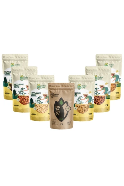 Online Çiftçi Kavrulmuş Kuruyemiş Paketi NET 2.2Kg ürün görseli 1