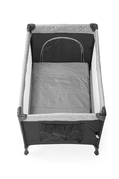 Kanz Withme II Ara Katlı Anne Yanı Park Yatak Gri - Resim 5