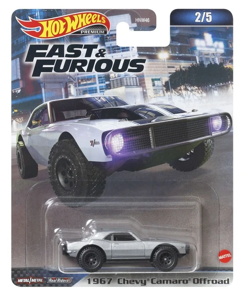 Hot Wheels Fast and Furious Premium 1967 Chevy Camaro Offroad HNW47