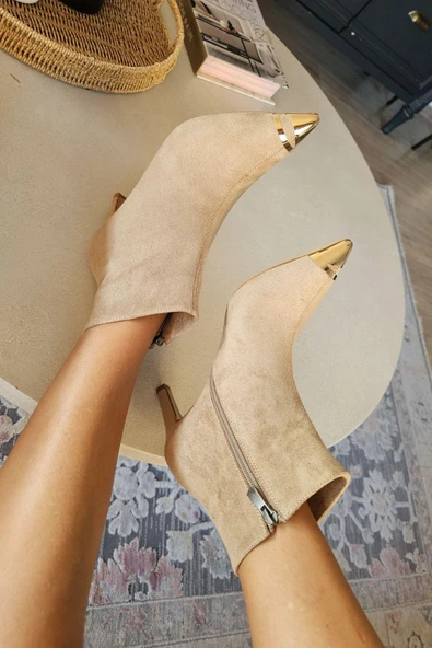 OPS 10 1139 Topukla Kadın Ince Topuklu Fermuarlı Bot ürün görseli