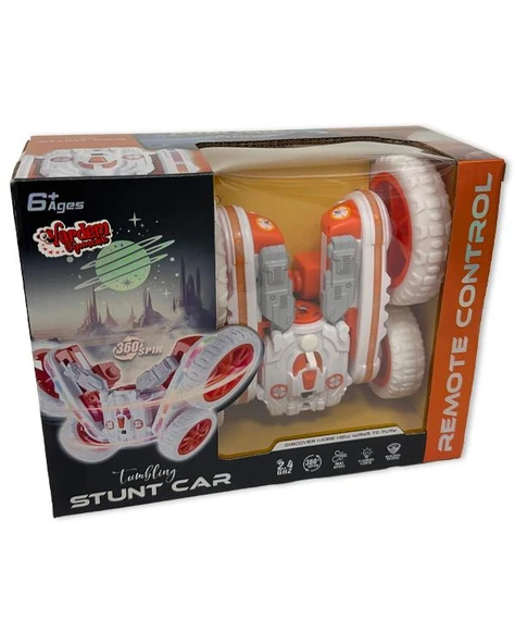 Vardem Uzaktan Kumandalı Full Fonksiyon 2.4GHz Şarjlı Buhar Atan Akrobat Araba Beyaz H07 ürün görseli 1