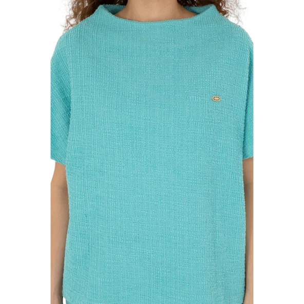 Kadın Bisiklet Yaka T-shirt - 12