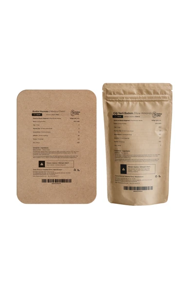 Online Çiftçi Kudüs Hurması 200Gr ve Çiğ Badem 400Gr İkili Set - Resim 2