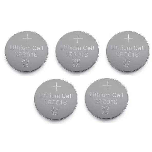 Yuma CR2016 Süper Lityum 3V 5’li Kart Düğme Pil ürün görseli 1