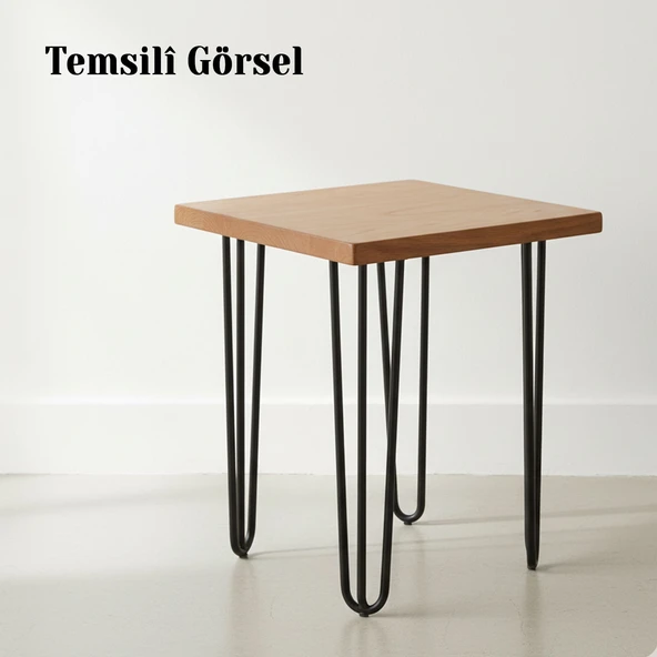 Martı Siyah Metal Sehpa Masa Ayağı 71 cm 4’lü Set Dayanıklı Mobilya Destek Ayağı Yükseltici Model - Resim 6