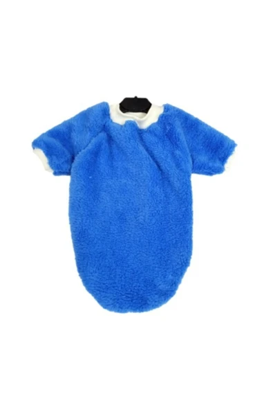 Gobo Welsoft Kışlık Lastikli Mavi Kedi Köpek Kıyafeti Elbisesi xlarge/xl/beden 4 - Resim 4