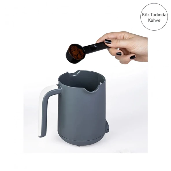 Homend Pottoman 1830H Türk Kahve Makinesi - Krem - Resim 5