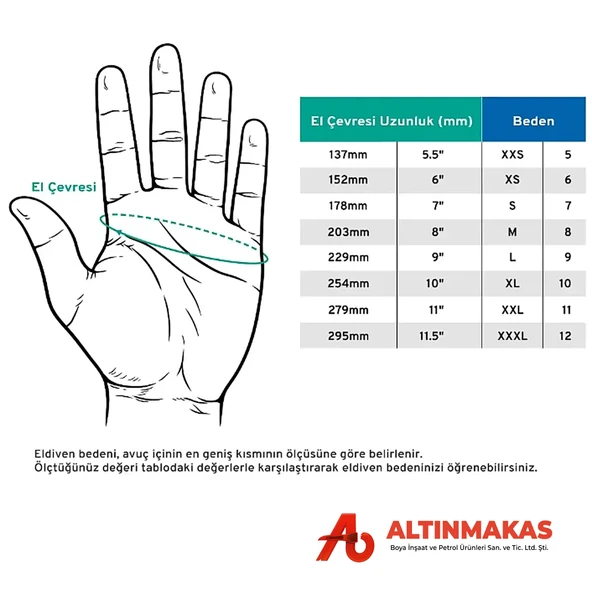 Vulcon ProCut C Seviye Kesilmeye Dirençli Eldiven No:8 120 Paket - Resim 5