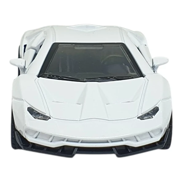 Çek Bırak Metal Arabalar 13 cm - SR2213- Beyaz - Resim 6