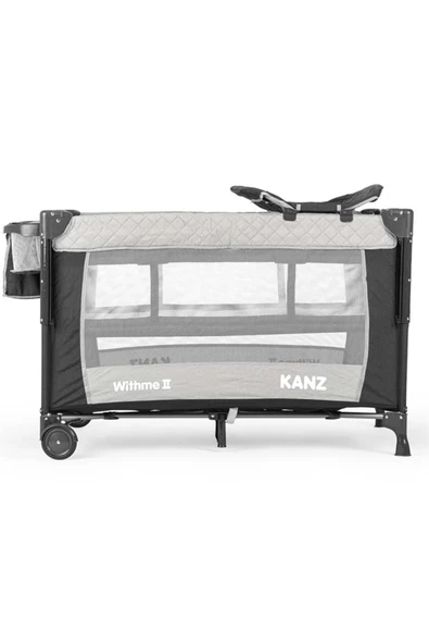Kanz Withme II Ara Katlı Anne Yanı Park Yatak Gri ürün görseli