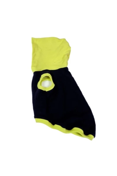 Gobo Kapüşonlu Sarı Lacivert Kedi Köpek Kıyafeti Elbisesi Xlarge/xl/beden 4 - Resim 3