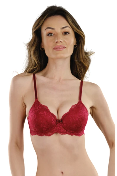 STORMED Dantel Detaylı Destekli Push-up Sütyen 490 - Resim 9