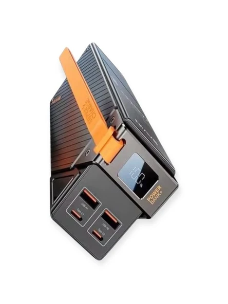 30000mAh 65W Hızlı Şarjlı Dijital Göstergeli Taşınabilir 2USB 2TYPE-C Girişli Powerbank Siyah ürün görseli 1