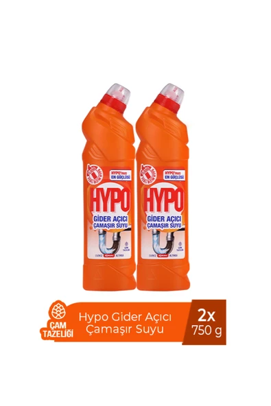 GİDER AÇICI ÇAMAŞIR SUYU ÇAM TAZELİĞİ 750 GR x 2 ADET
