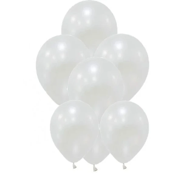 Beyaz Düz Balon Renkli Paketli Balon 12 Inç - 20 Adet ürün görseli 1