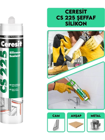 Ceresit Cs225 Şeffaf silikon 280 gr - Resim 2