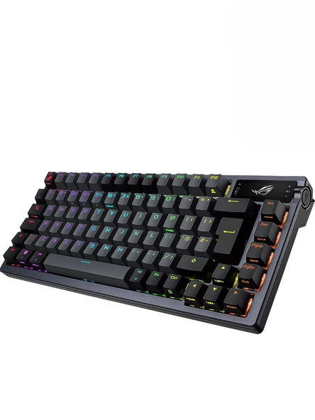 Asus ROG AZOTH TR OLED DISPLAY GASKET-MOUNT 3 KATMANLI İZOLASYON ABS TUŞLAR 3 MOD BAĞLANTI ROG/NX SWITCH OYUNCU KLAVYESİ - Resim 2