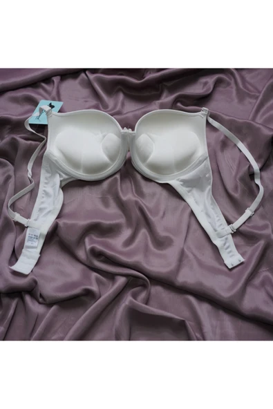 STORMED Ekstra Dolgulu Tam Destekli 3'lü Set SİYAH BEYAZ EKRU Sütyen 100 - Resim 6
