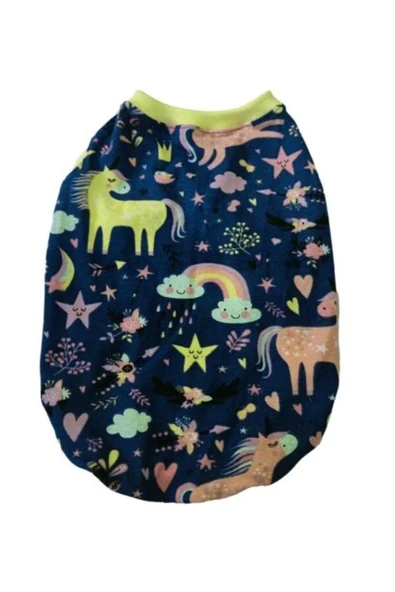 Gobo Unicorn Desenli Kedi Köpek Kıyafeti Elbisesi Large/l/beden 3 - 2