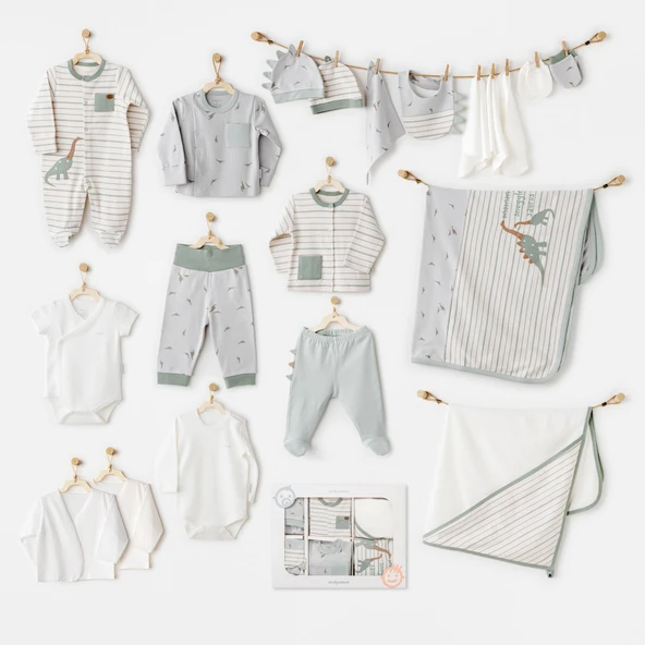 Erkek Bebek Hastane Çıkışı 20 Parça Yenidoğan Set AC26002 ürün görseli