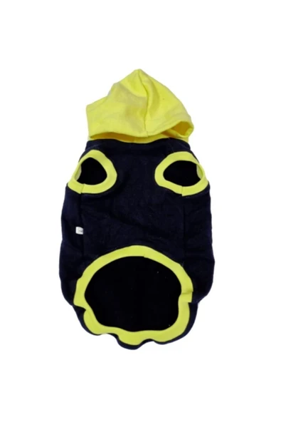 Gobo Kapüşonlu Sarı Lacivert Kedi Köpek Kıyafeti Elbisesi Xlarge/xl/beden 4 ürün görseli 1