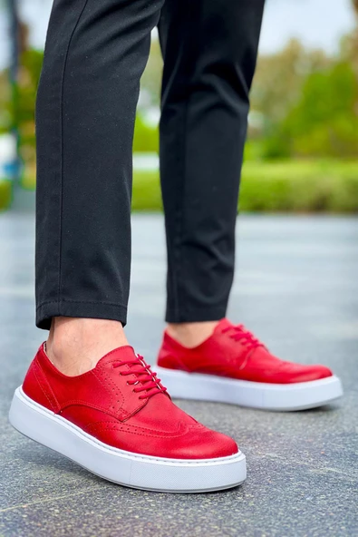 CH149 - CBT Changer Over Erkek Ayakkabı KIRMIZI - Resim 4