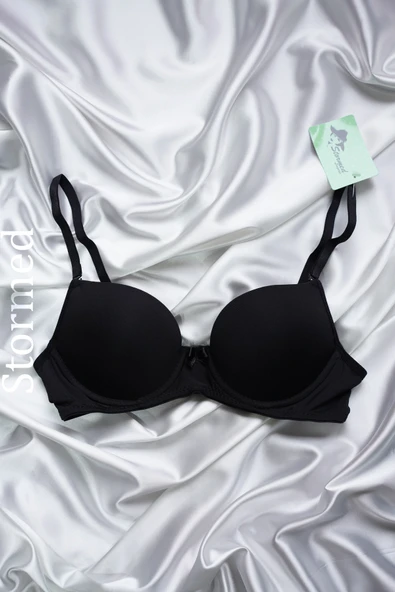 STORMED Ekstra Dolgulu Tam Destekli 3'lü Set SİYAH BEYAZ EKRU Sütyen 100 - Resim 11