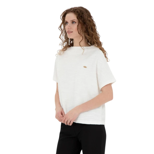 Kadın Bisiklet Yaka T-shirt - 5