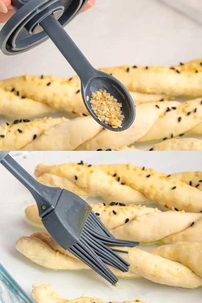 Porsima 4364 7li Kaydırmalı Kaşıklı Sızdırmaz Kapaklı Etiketli Baharatlık Seti - Saklama Kabı - Resim 2