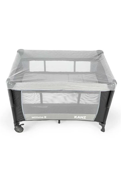 Kanz Withme II Ara Katlı Anne Yanı Park Yatak Gri - Resim 4