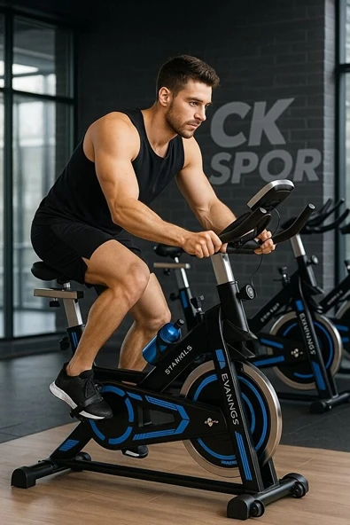 Kırmızı Spinning Bisiklet – Ayarlanabilir Dirençli Kondisyon Bisikleti - 4