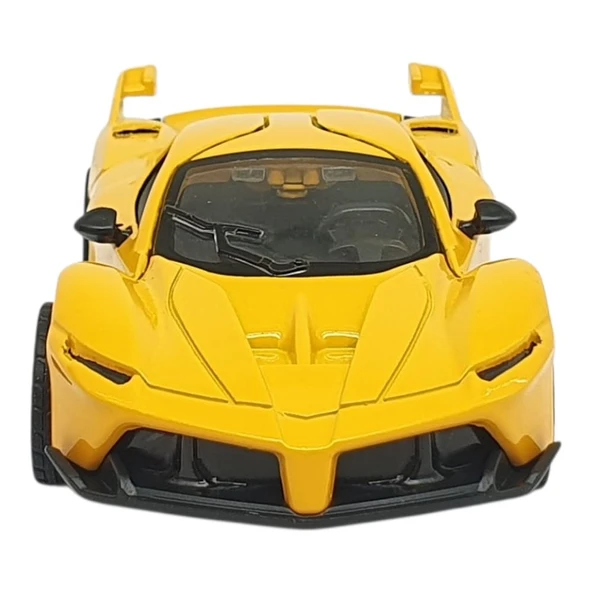 Çek Bırak Metal Arabalar 13 cm - SR2212- Sarı - 6