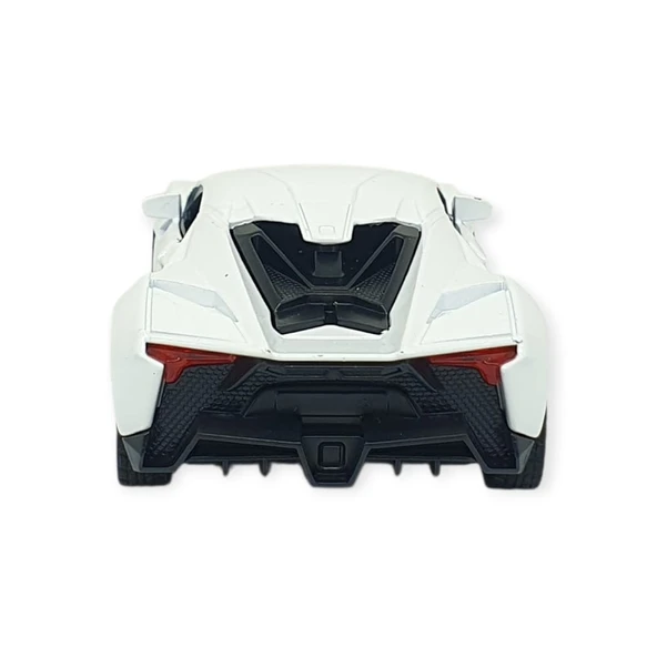 Çek Bırak Metal Arabalar 13 cm - SR2210- Beyaz - Resim 7