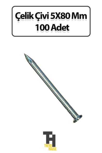 Çelik Çivi 5X80 Mm 100 Adet